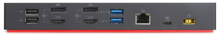 Lenovo Thinkpad Hybrid 40AF docking station + Lenovo 135W Slim Tip power adapter