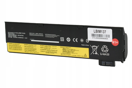 NOWA BATERIA zewnętrzna do Lenovo T470 T480 T580